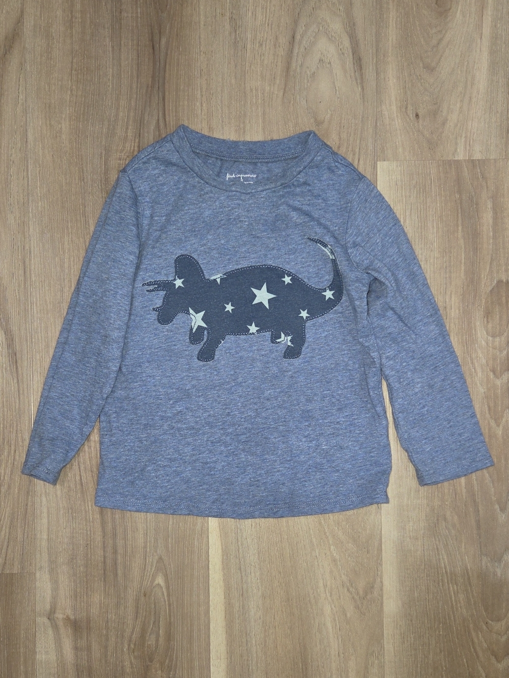 •First Impressions• Toddler Boys Dinosaur Long Sleeve Tee